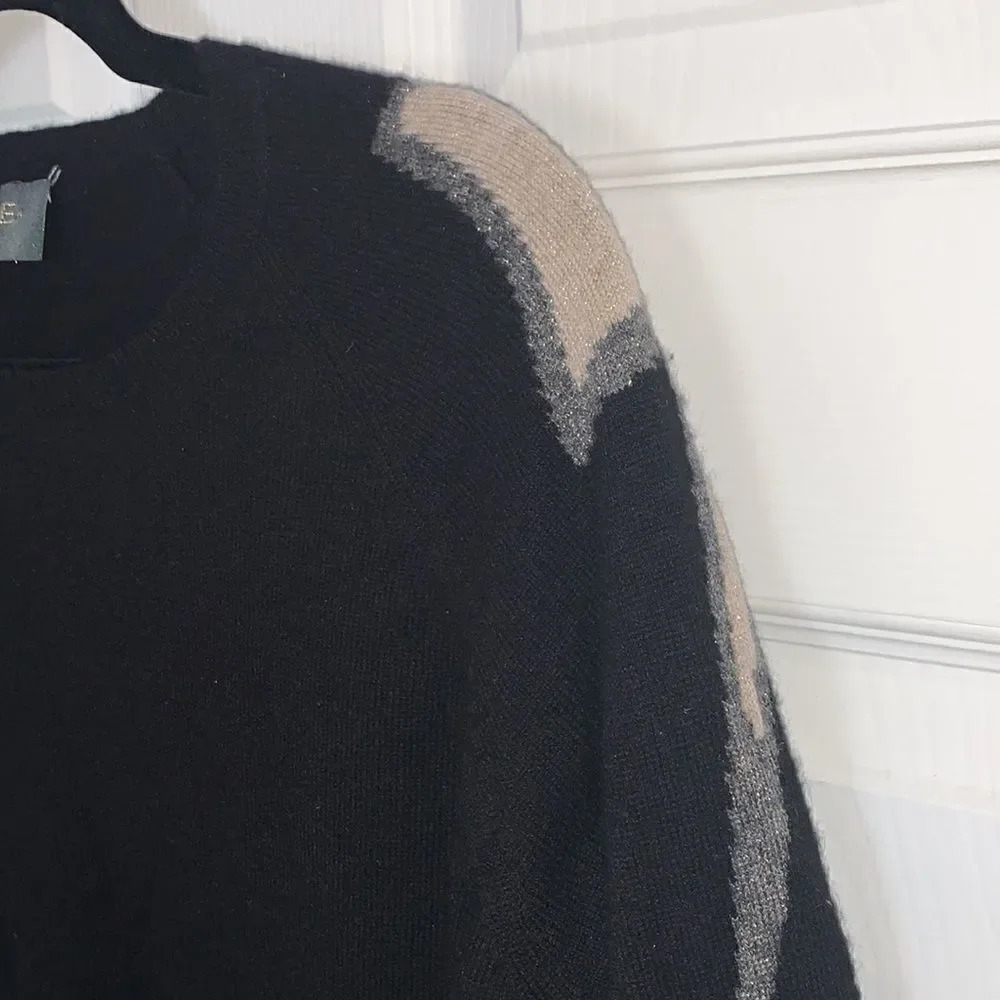 Wyse London Esme Lightening Bolt Sweater Black Size S — image 7 of 8